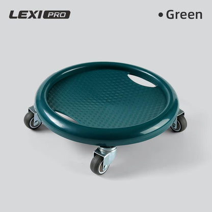 LEXI PRO Silent 4-Wheel Ab Roller for Defined Abs - Home Fitness Equipment with Universal Wheels for Men & Women - Build Strength & Core Muscles