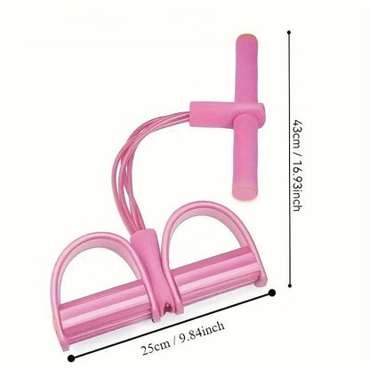 Home Gym Foot Pedal Resistance Band Puller - Portable Fitness Equipment for Leg Workouts, Core Training & Full-Body Exercise - Non-Slip Foot Pedal Puller for Toning, Stretching & Strength Building